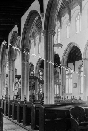 ST EDMONDS N.AISLE & NAVE FROM DOOR OF N.W. TURRET